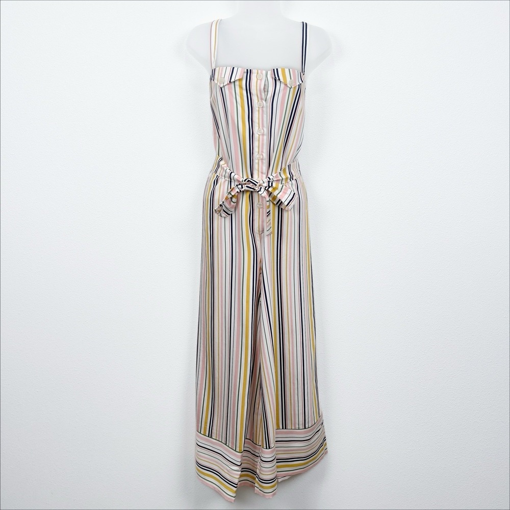 NEW Maeve Anthropologie Jumpsuit Womens S Multi Color Wide Leg Whimsical Boho - Picture 3 of 16